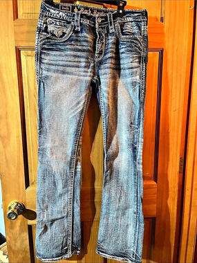 Rock Revival Jiselle Bootcut Jeans Boot Cut Jeans Blue Waist 28